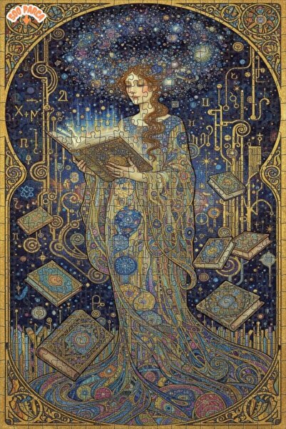 Teona Ahşap كتاب الحكمة الرائع ورقص النجوم - لغز خشبي بإطار مزدوج الطبقات 500...