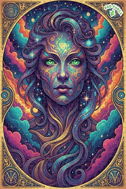 Teona Ahşap لغز خشبي بإطار مزدوج الطبقات من كاديم كوزميك 800 قطعة 70x50