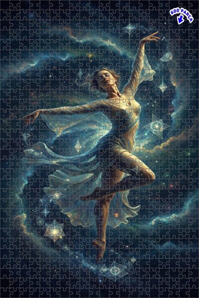 Teona Ahşap لغز خشبي مؤطر بطبقتين بمظهر الألوان المائية من دانسر أوف الكون، 6...