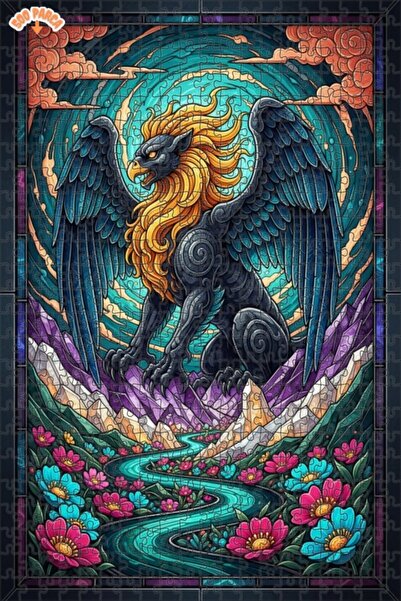 Teona Ahşap لغز خشبي بإطار مزدوج الطبقات من ماجيك جريفين كريستال فالي 500 قطع...