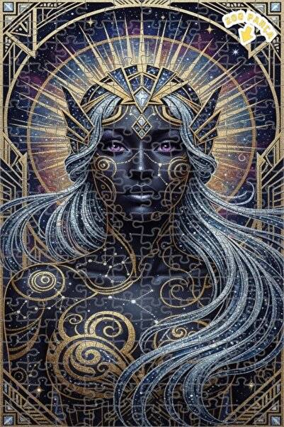 Teona Ahşap لغز خشبي بإطار مزدوج الطبقات بمظهر لوحة زيتية فنية لنجوم الملكة ا...