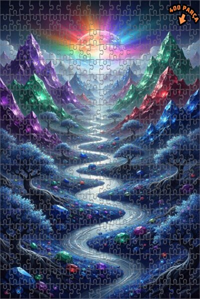 Teona Ahşap لغز خشبي بإطار مزدوج الطبقات من غوركي م كريستال فالي 400 قطعة 35x35