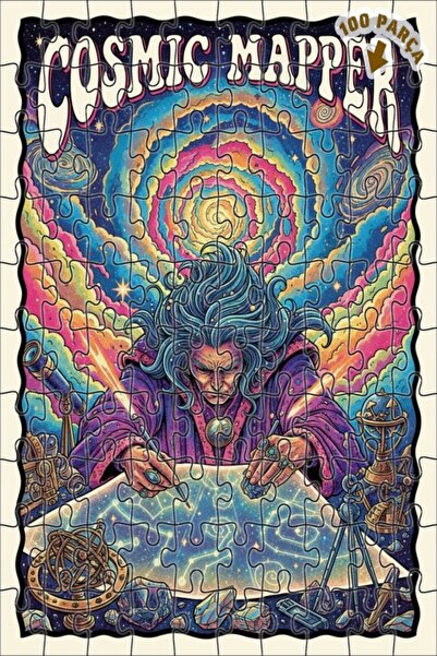 Teona Ahşap لوحة فنية خشبية مؤطرة بطبقتين بمظهر لوحة زيتية لخريج الكون، 100 ق...