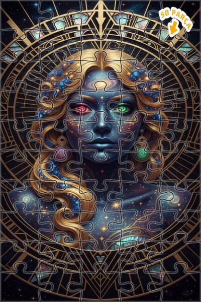 Teona Ahşap لغز خشبي بإطار مزدوج الطبقات من كوزميك بيوتي 50 قطعة 15×25