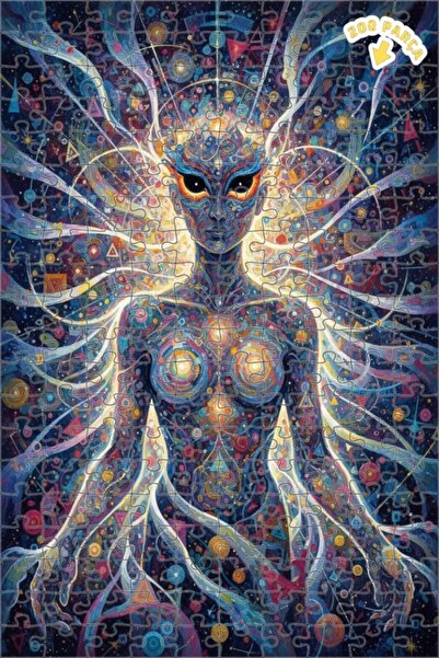 Teona Ahşap لغز خشبي بمظهر لوحة زيتية لوجود الكون الفلكي 200 قطعة 25×35