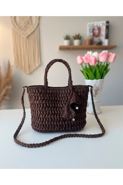 Boutique de Carbon Kadın Mango Model Örgü Çanta