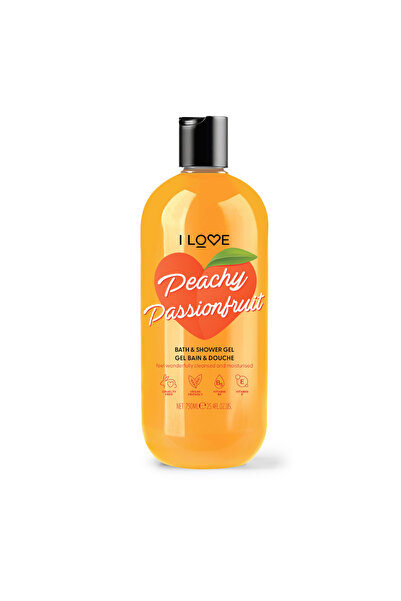 I Love , Peachy Passionfruit, Hydrating, Shower Gel, For All Skin Types, 750 ml