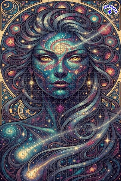 Teona Ahşap لغز خشبي بإطار مزدوج الطبقات بمظهر لوحة زيتية ملونة للنساء من كوز...