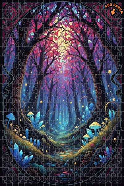 Teona Ahşap ألغاز خشبية مؤطرة بطبقتين، بتصميم أشجار كريستالية غامضة بمظهر الأ...