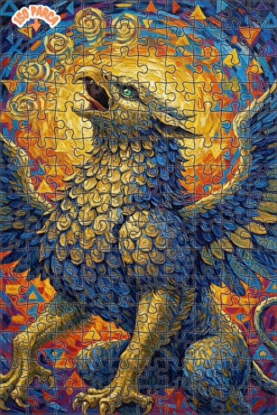 Teona Ahşap لغز خشبي بإطار مزدوج الطبقات بمظهر لوحة زيتية لغريفين الفخور 150 ...