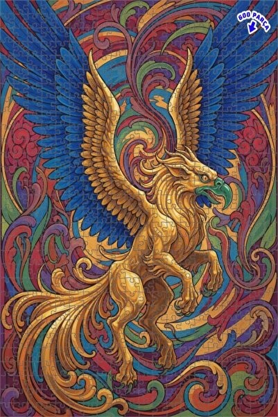 Teona Ahşap لغز خشبي بإطار مزدوج الطبقات من جولد جريفين آرت 600 قطعة 50x35