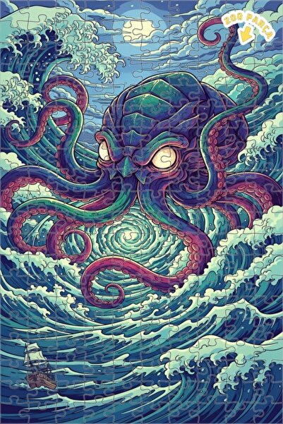 Teona Ahşap لغز خشبي مطبوع عليه فن كراكنسبور 200 قطعة 25x35