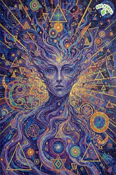 Teona Ahşap لغز خشبي مؤطر بطبقتين مع رسومات فنية لـ "أورا الفلكية" 800 قطعة 7...