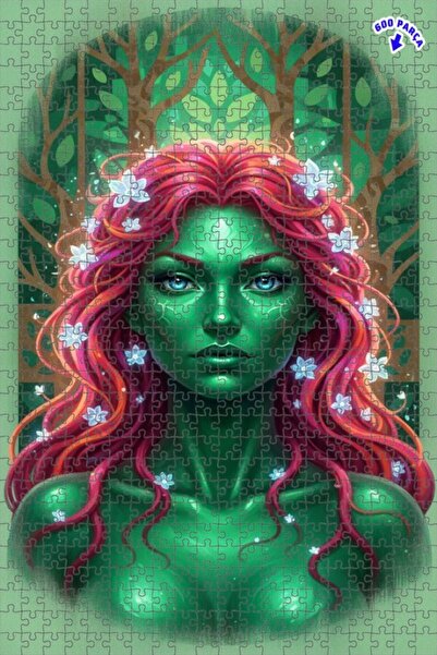 Teona Ahşap لغز خشبي بإطار مزدوج الطبقات بمظهر لوحة زيتية يشبه الجنة الخضراء،...