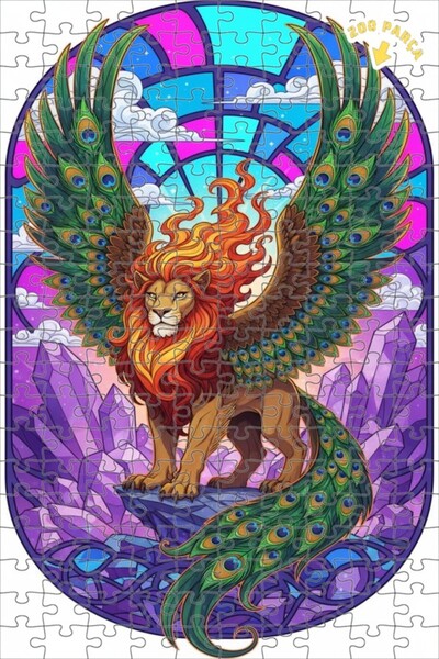 Teona Ahşap لغز خشبي بإطار مزدوج الطبقات من كريستال رايمبليد لايون، 200 قطعة،...