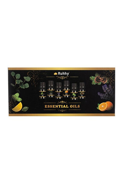 Ruhhy Set uleiuri parfumate – 6 arome x 10 ml, pentru difuzor și umidificator, aromaterapie