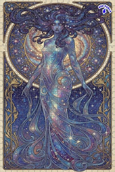 Teona Ahşap لغز خشبي فني على شكل سامانة نسائية كما هو موضح في الصورة، لغز خشب...