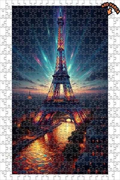 Teona Ahşap لغز خشبي بإطار مزدوج الطبقات من سلسلة ليلة باريس المتألقة 400 قطع...