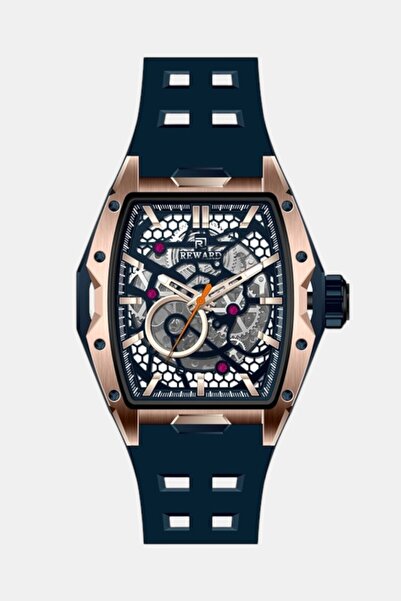 Reward Erkek Kol Saati Otomatik Lacivert Kadran Silikon Kordon Lacivert 50 mm...