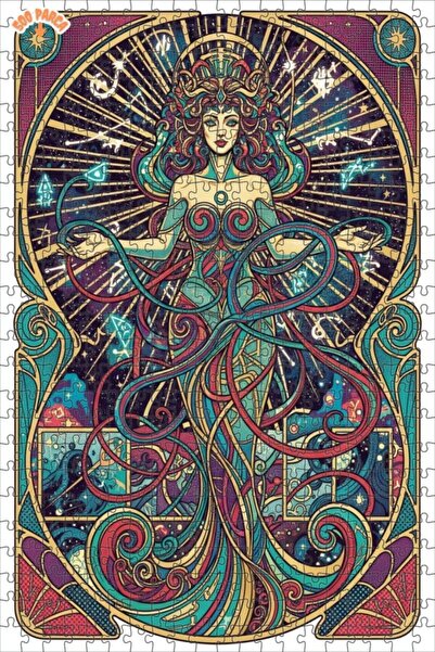 Teona Ahşap لغز خشبي بإطار مزدوج الطبقات من آرت كروستارز للنساء، 500 قطعة، 50×30