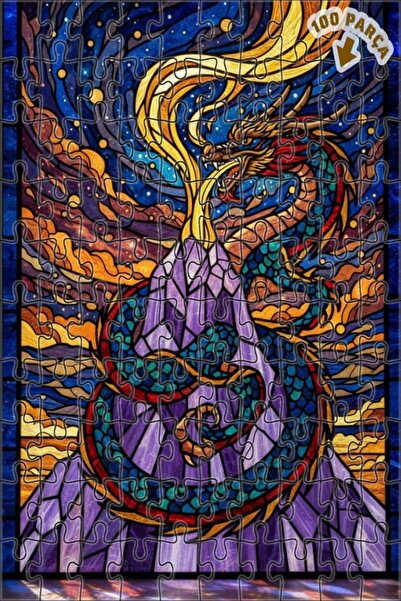 Teona Ahşap لغز خشبي بإطار مزدوج الطبقات من Ejderhanın Gökkuşağı Dağında يانك...