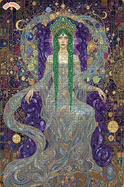 Teona Ahşap لغز خشبي مؤطر بطبقتين من آرت دايملدج، ملكة العصر الذهبي، 500 قطعة...