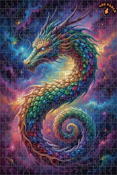 Teona Ahşap لغز خشبي بإطار مزدوج الطبقات من كوزميك دراغون آرت 400 قطعة 35x35