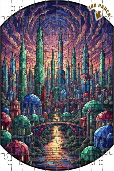 Teona Ahşap لغز خشبي بإطار ذو طابقين مع مناظر المدينة الرائعة ورؤية الزجاج ال...