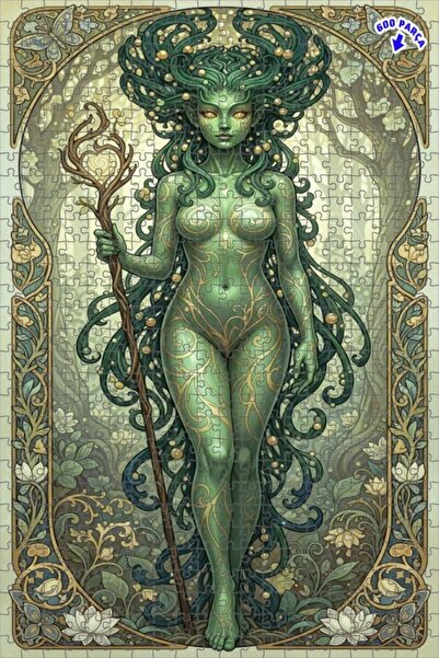 Teona Ahşap لوحة فنية خشبية مطبوعة بطبقتين مؤطرة 600 قطعة 50×35 سم