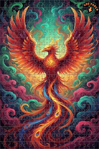 Teona Ahşap لوحة زيتية لرقصة اللهب، طائر الفينيق الأسطوري، لوحة خشبية مؤطرة ب...