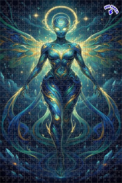 Teona Ahşap لغز خشبي مؤطر بطبقتين بتصميم فن البوليغرافي للطاقة الكونية، 600 ق...