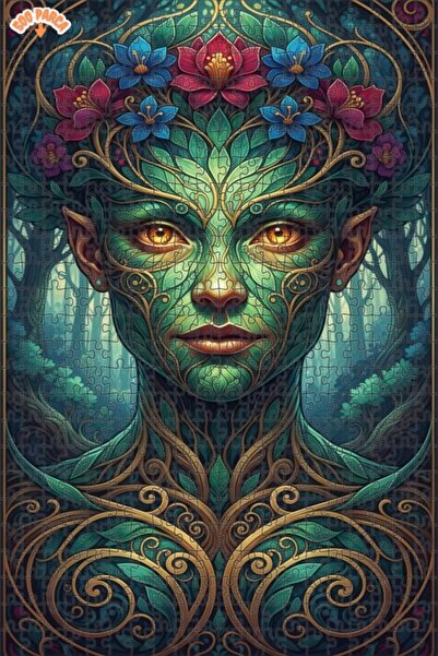 Teona Ahşap لغز خشبي بإطار مزدوج الطبقات بمظهر لوحة زيتية من دايجا بيريسي 500...