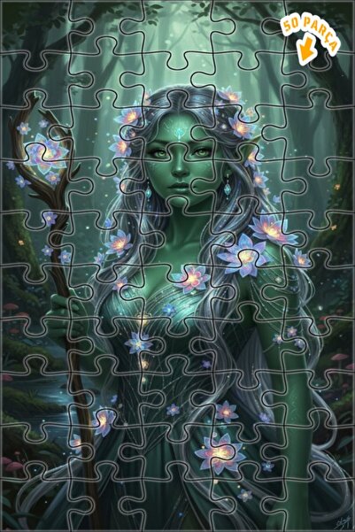 Teona Ahşap لغز خشبي مؤطر من طبقتين من سلسلة أورمان فيري، 50 قطعة، مقاس 15×25