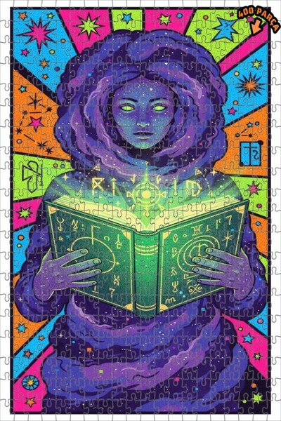 Teona Ahşap لغز خشبي بإطار مزدوج الطبقات للمرأة في الكون الغامض 400 قطعة 35×35