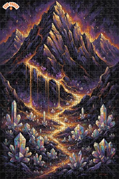 Teona Ahşap لغز خشبي بإطار مزدوج الطبقات بمظهر لوحة زيتية لشلال كريستال فالي ...