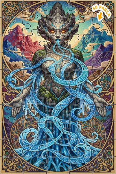 Teona Ahşap لغز خشبي مؤطر بطبقتين من كاديم دايجا ناتشور 50 قطعة 15×25