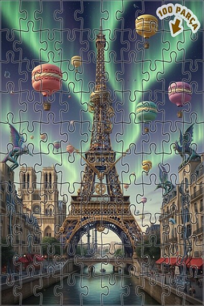 Teona Ahşap بالونات ماكارون السحرية لليلة باريس وغزالة خشبية ذات طابقين مع إط...