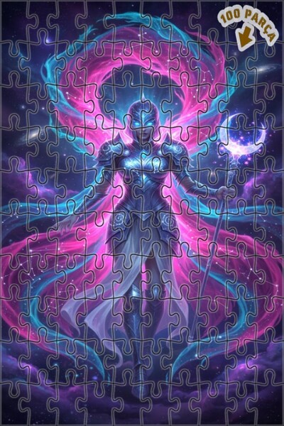 Teona Ahşap لغز خشبي بمظهر لوحة زيتية لشخصية فتاة المحارب الفضائي، 100 قطعة، ...