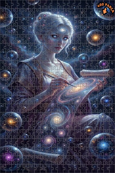 Teona Ahşap لغز خشبي بإطار مزدوج الطبقات من فنان الكون 400 قطعة 35x35