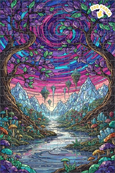 Teona Ahşap لغز خشبي رائع من كريستال فالي 200 قطعة 25x35