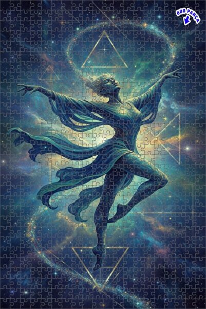 Teona Ahşap لغز خشبي بمظهر لوحة زيتية لراقصة الكون 600 قطعة 50×35