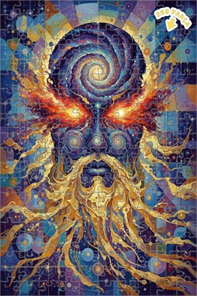 Teona Ahşap لغز خشبي بمظهر لوحة زيتية للحكمة الكونية 200 قطعة 25×35