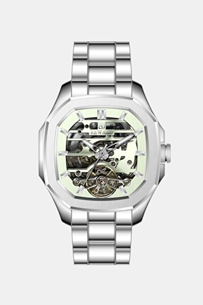 Reward Erkek Kol Saati Otomatik Gri Kadran Çelik Kordon Gümüş 47 mm A146326
