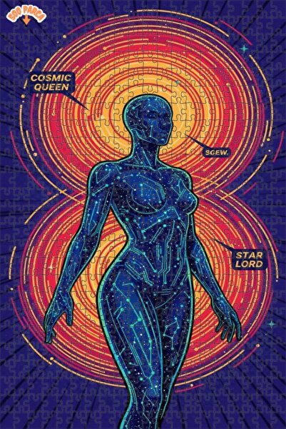 Teona Ahşap لغز خشبي بإطار مزدوج الطبقات من كوزميك كينغدوم ستار لورد 500 قطعة...