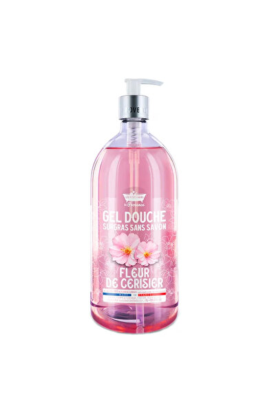 Les Petites Bains de Provence , Flori de cireș, Gel de duș, Pentru ten sensib...