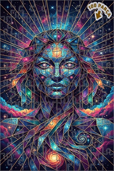 Teona Ahşap فن الهندسة النسائية الكونية 100 قطعة 25x25