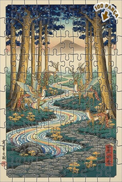 Teona Ahşap لغز خشبي بإطار مزدوج الطبقات من شركة فليرد غيرز فورست ريفر، 100 ق...