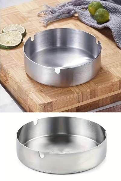 Kitchen Beauty Gümüş Renk Metal Küllük – Portatif ve Modern Tasarım, Şık Gümü...