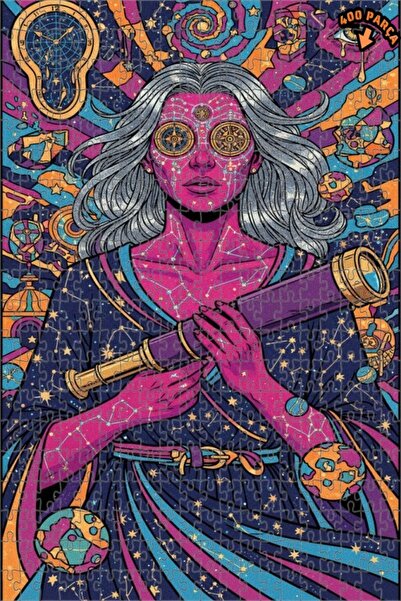 Teona Ahşap لغز خشبي بإطار مزدوج الطبقات من جالاكتيك أوبسيرفر كويين 400 قطعة ...