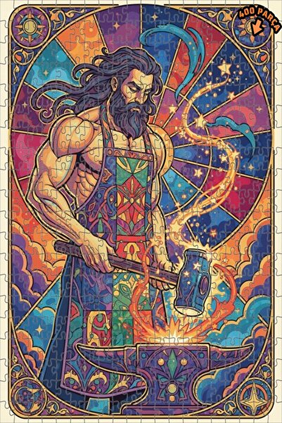 Teona Ahşap لغز خشبي مؤطر بطبقتين من ديميرسي تاني، فن أسطوري، 400 قطعة، 35×35